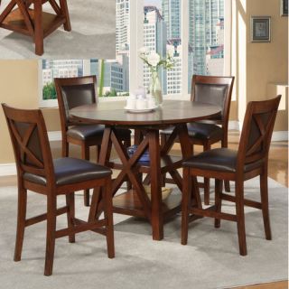 Pub Tables & Bistro Sets   Finish: Brown, Top Material: Manufactured