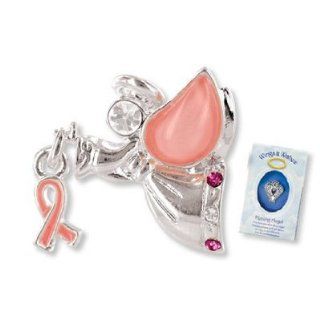 PINK RIBBON Wings & Wishes ANGEL PIN/Breast Cancer AWARENESS/Gift Boxed 1" LAPEL/Show Your Support: Everything Else
