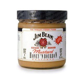 Jim Beam Honey ' N Bourbon Mustard 8 oz. : Grocery & Gourmet Food