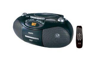 Sanyo MCD DV695M   Multi Region DVD / MP3 CD / WMA Playback Portable AM FM Stereo Radio Cassette Recorder with USB / SD Connection ~ All Region PAL / NTSC DVD Boombox is 110V/240V : MP3 Players & Accessories