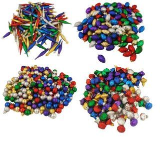 672 Piece Club Pack of Multi Color Miniature Shatterproof Christmas Ornaments   Christmas Ball Ornaments
