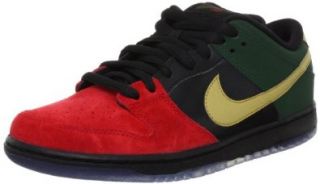 Men's Nike Dunk Low Pro SB 304292 673 "Black History Month" Red Metallic Gold Green (Men's 11.5, Black Red Metallic Gold Green): Shoes