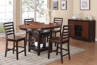 Treviso Oval 5 Pc Counter Height Table   Dining Room Furniture Sets