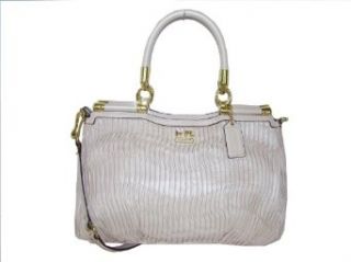 Coach Madison Gathered Leather Carrie Convertible Handbag 21281 Pearl Clothing