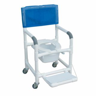 MJM International Standard Deluxe Shower Chair with Folding Footrest