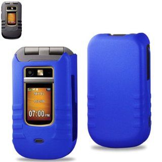 Reiko Premium Durable Rubberized Protective Case for Motorola Brute   Retail Packaging   Blue: Cell Phones & Accessories