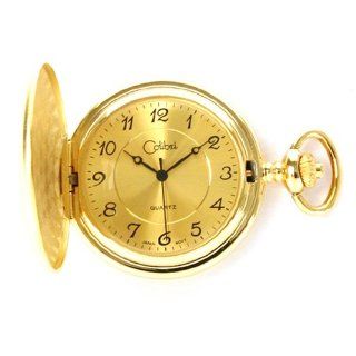 Colibri Hunting Case Goldtone Pocket Watch Classic PWS095105: Watches