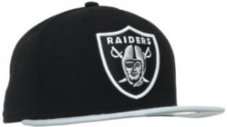 NFL Oakland Raiders Black and Team Color 59Fifty Fitted Cap : Raiders Hat : Clothing