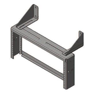 13394 708   Chatsworth Cable Runway Patch Panel Rack w/ Cross Member Brackets; 19"W x 16.31"H; Black: Industrial & Scientific