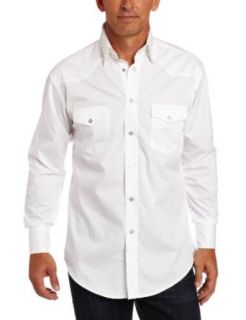 Wrangler Men's George Strait Troubadour Collection Shirt, White, Small at  Mens Clothing store