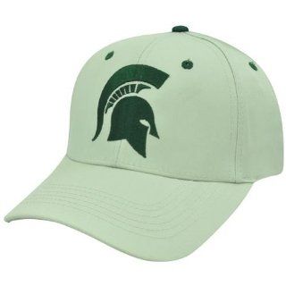 NCAA Michigan State Spartans Twill Plain Velcro Beige Logo Adjustable Hat Cap  Sports Fan Baseball Caps  Sports & Outdoors