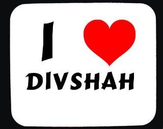 I Love Divshah custom mouse pad (first name/surname/nickname): Electronics