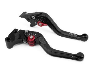 OEM Motorcycle Aluminum 3D Brushed Short Style Brake & Clutch Levers Black Fit For Yamaha YZF R6 2005 2006 2007 2008 2009 2010 2011 2012 (Y 688/R 104): Automotive