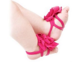 Newborn Flower Decorated Baby Girl Cotton Pram Barefoot Shoes Infant Toddler Socks Peach : Infant And Toddler Apparel : Baby