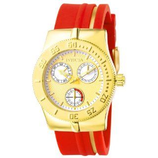 Invicta Women's 5920 Lady Wildflower Collection Gold Tone Stainless Steel Red Watch: Invicta: Watches