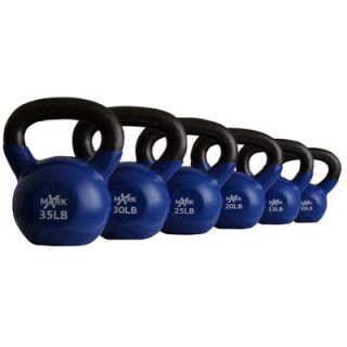 Mark 10 lbs   35 lbs Vinyl Coated Kettlebell Set