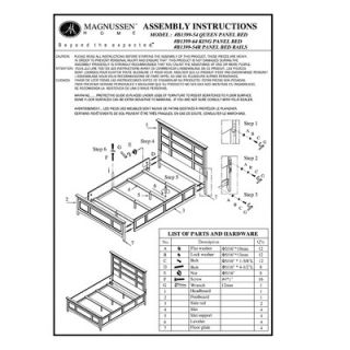 Magnussen Furniture South Hampton Panel Bed