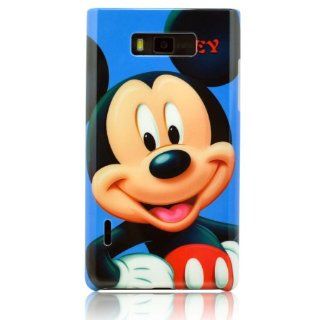 I Need(TM) Popular Cartoon Mickey Mouse Pattern Snap on Hard Cover Case Compatible For LG Optimus L7 P705(Blue) Cell Phones & Accessories