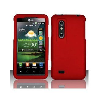 Red Hard Cover Case for LG Thrill 4G P925: Cell Phones & Accessories