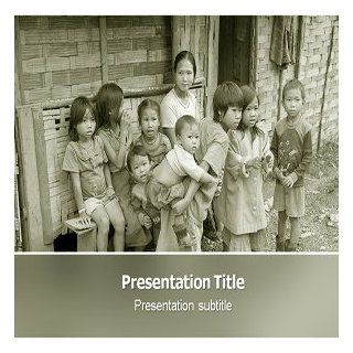 Poverty Powerpoint Template   Poverty Powerpoint (PPT) Template: Software