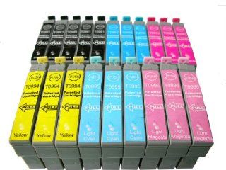 ND TM Brand Dinsink 20 Pack (5BK+3C+3M+3Y+3LC+3LM) US patent Compatible ink cartridge for Epson 98 99 Artisan 730 837 725 835 printers. The item with ND Logo!: Office Products