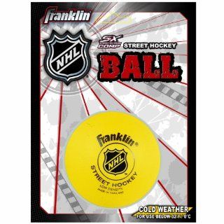 Franklin Sports NHL Street Hockey Low Density Ball (Yellow)  Hockey Masks And Shields  Sports & Outdoors
