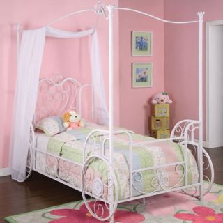 powell princess emily vintage carriage canopy twin bed