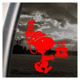 Snoopy Red Decal Peanuts Car Truck Bumper Window Red Sticker   Themed Classroom Displays And Decoration