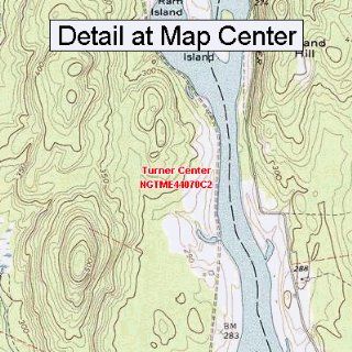 USGS Topographic Quadrangle Map   Turner Center, Maine (Folded/Waterproof) : Outdoor Recreation Topographic Maps : Sports & Outdoors