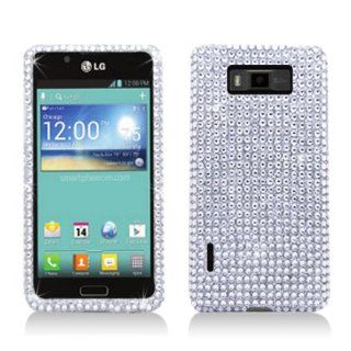 Aimo Wireless LGUS730PCDI008 Bling Brilliance Premium Grade Diamond Case for LG Splendor/Venice S730   Retail Packaging   Silver: Cell Phones & Accessories