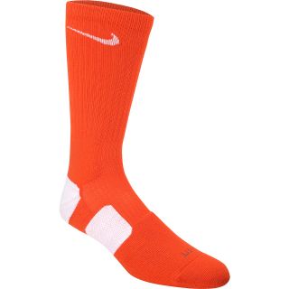 NIKE Womens Dri FIT Elite Basketball Crew Socks   Size: Medium, Orange/white