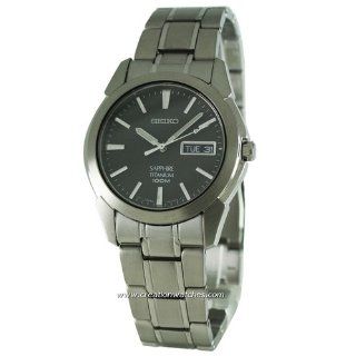 Seiko Men's SGG731 Titanium Silver Dial Watch: Seiko: Watches