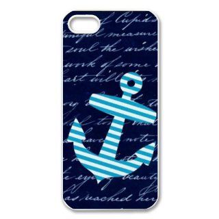 Custom Navy Sailor Anchor Personalized Cover Case for iPhone 5 5S LS 99: Cell Phones & Accessories