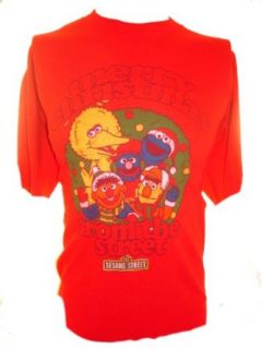 Sesame Street Mens T Shirt   Merry Christmas From the Street (Elmo, Big Bird): Clothing