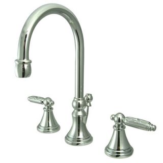 Kingston Brass Governor Double Handle Widespread Bathroom Faucet with