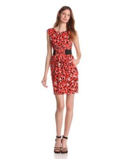 Jessica Simpson Women's Cap Sleeve Dress, Heart Poinciana, 6 at  Women�s Clothing store: