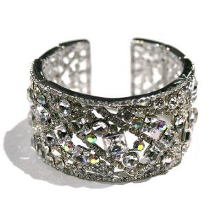 Bridal Princess Wedding Elegant Crystal Bars & Shapes Design Cuff Bangle Bracelet : Other Products : Everything Else