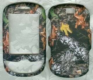 Samsung Smiley t359 Elevate T356 phone case cover hard rubberized faceplate protector CAMO MOSSY OAK ONE LEAF: Cell Phones & Accessories