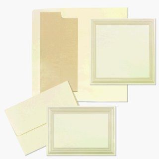Wedding Invitation Kit Ivory Pearl Square 50ct : Party Invitations : Office Products