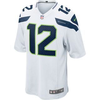NIKE Mens Seattle Seahawks 12th Fan Game White Jersey   Size: Small, White