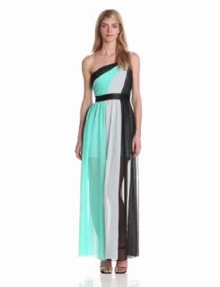 maxandcleo Women's One Shoulder Chiffon Gown at  Womens Clothing store