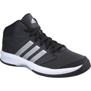 adidas Mens Isolation Mid Basketball Shoes   Size: 8, Black/metal