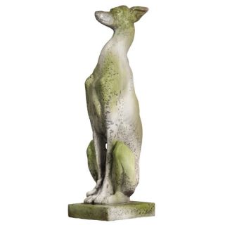 Animals Whippet Dog on Base Statue