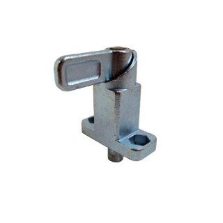 GN 722.2 Series Steel Type A Metric Size Square Spring Latches with Flange for Surface Mounting, Latch Position Right Angled to Mounting Holes, Zinc Plated Finish, 12mm Item Diameter, 68mm Item Length: Industrial & Scientific