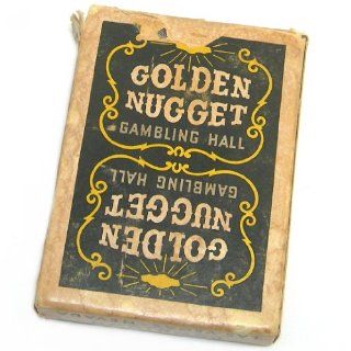 Vintage Circa 1955 Golden Nugget Gambling Hall Downtown Las Vegas Playing Card Deck: Everything Else