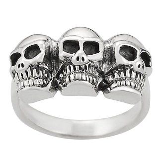 [AZ] Sterling Silver Women's Skull Ring Jewelry