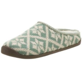Daniel Green Women's Vail Sweater Clog Slipper,Turquoise,7 M: Shoes