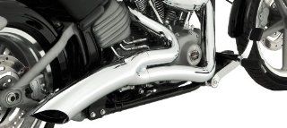 Vance & Hines Big Radius 2 into 1 Chrome Exhaust System for Harley Davidson 2012 2013 FXS and FLST Models: Automotive