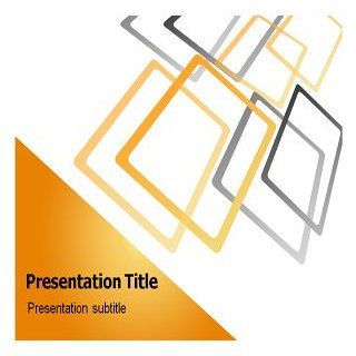 Orange Frames PowerPoint Template   PowerPoint Templates on Orange Frames: Software