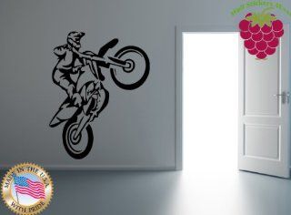 Wall Stickers Vinyl Decal Motorcycle Bike Racing Extreme Sports Freestyle Motocross (ig665)   Wall Decor Stickers